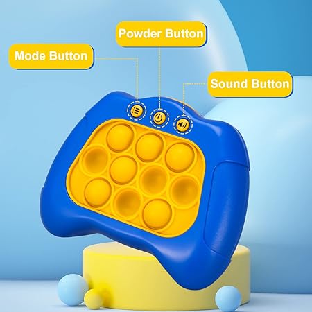 ast Push Pop Game Sensory Fidget Toys, Quick Light Up Popping Game, Handheld Game Machine For Ages 4-8, Christmas Stocking Filler Gift for Kids Boys Girls 4 5 6 7 8 Years Old(No battery) (Blue)